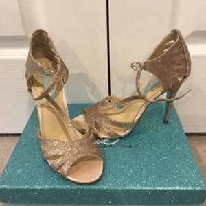 Blue By Betsey Johnson glitter heels